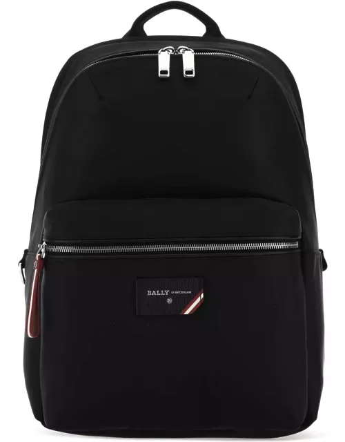 Bally Black Nylon Ferey Backpack