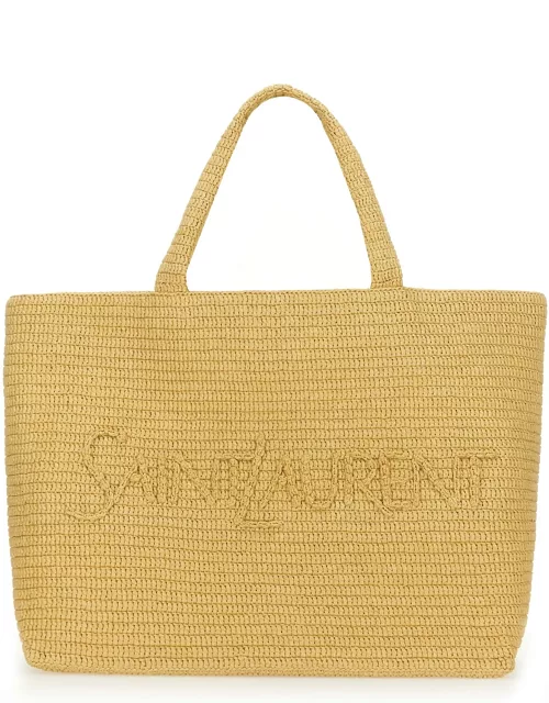 saint laurent tote bag with logo