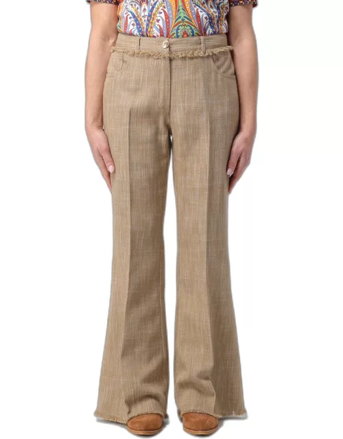 Trousers ETRO Woman colour Beige