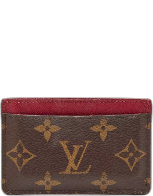 Louis Vuitton Fuchsia Monogram Canvas and Leather Card Holder