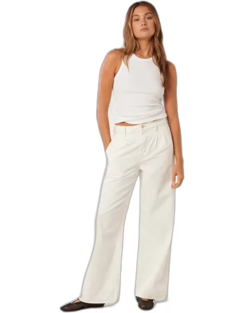 Forever New Women's Pippa Wide-Leg Jeans in White