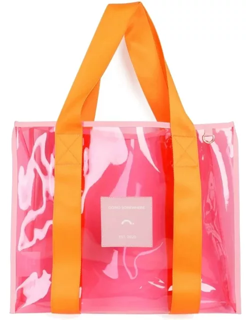 THE SOMEWHERE CO Cheeky Tote Bag - Orange/Pink
