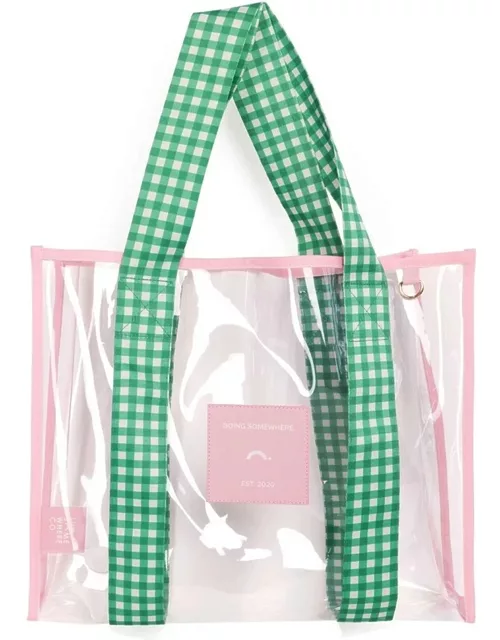 THE SOMEWHERE CO Cheeky Tote Bag - Pink/Green