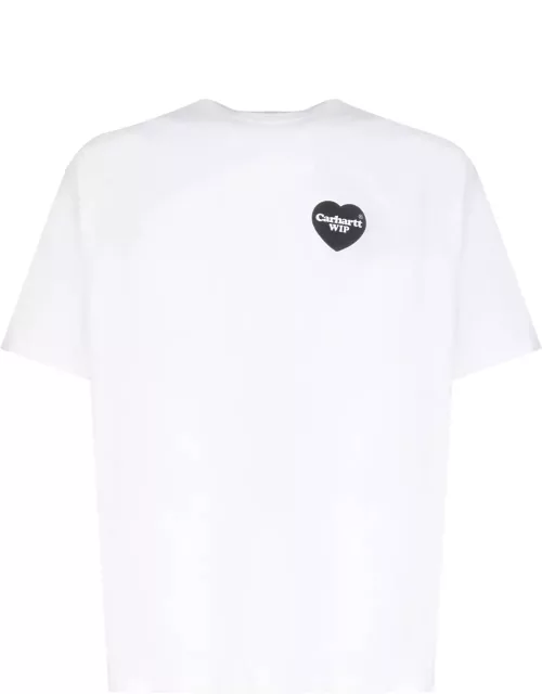 Carhartt White Cotton S/s Heart Bandana T-shirt