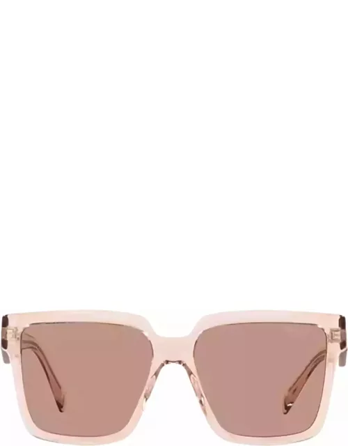 Prada Eyewear Pr 24zs Geranium / Petal Crystal Sunglasse