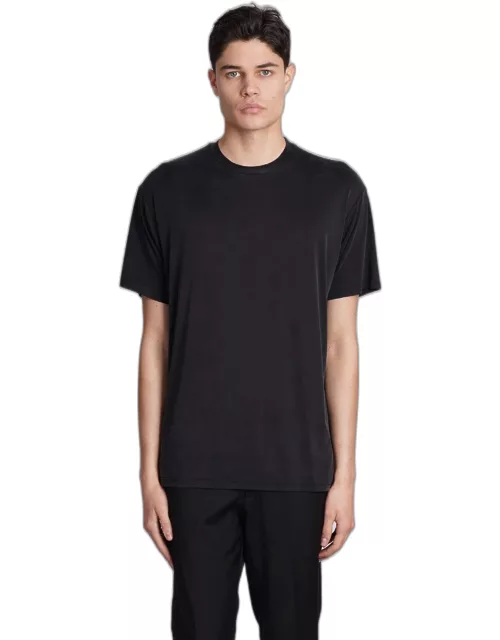 Low Brand B224 T-shirt In Black Polyamide Polyester