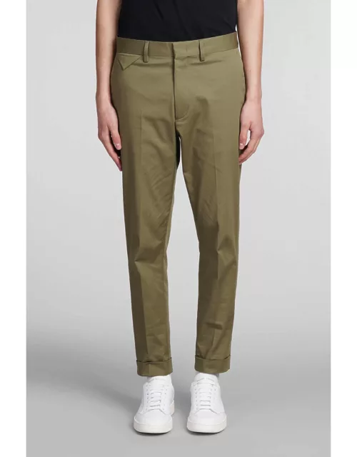 Low Brand Cooper T1.7 Pants In Green Cotton