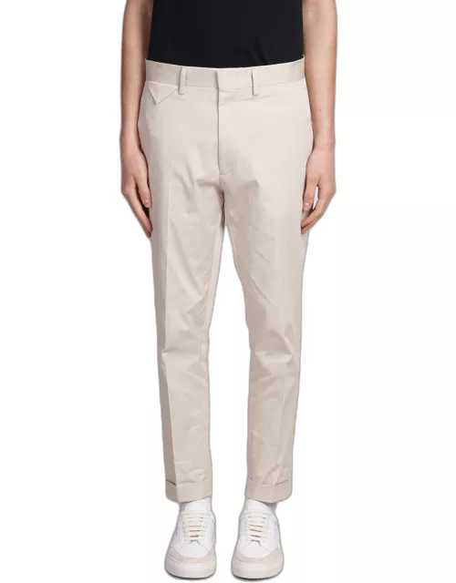 Low Brand Cooper T1.7 Pants In Beige Cotton