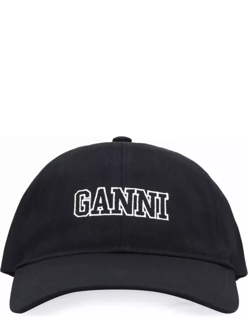 Ganni Logo Baseball Cap
