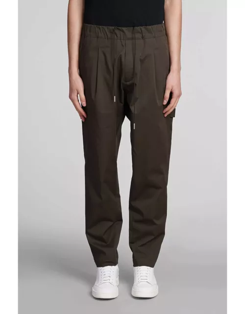 Low Brand Seul Work Pants In Green Cotton