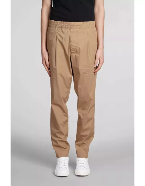 Low Brand Patrick Pants In Camel Cotton