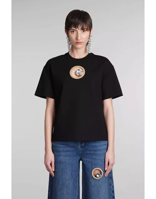 AREA T-shirt In Black Rayon