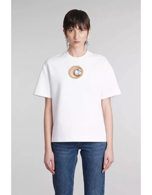 AREA T-shirt In White Rayon