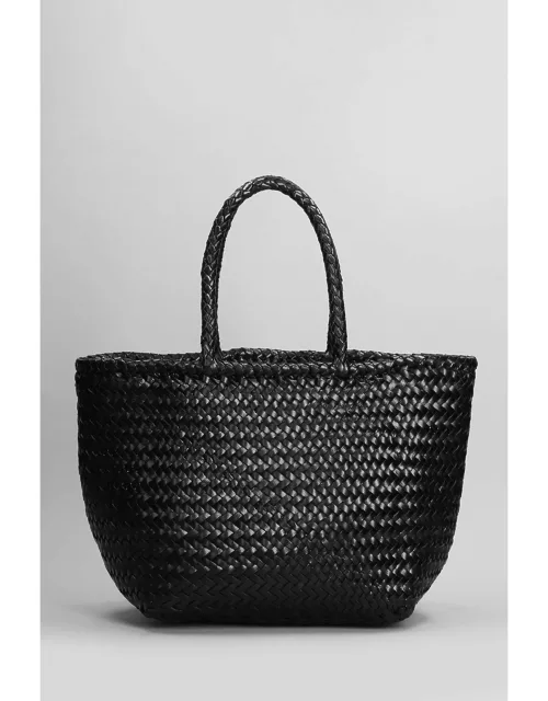 Dragon Diffusion Grace Basket Tote In Black Leather
