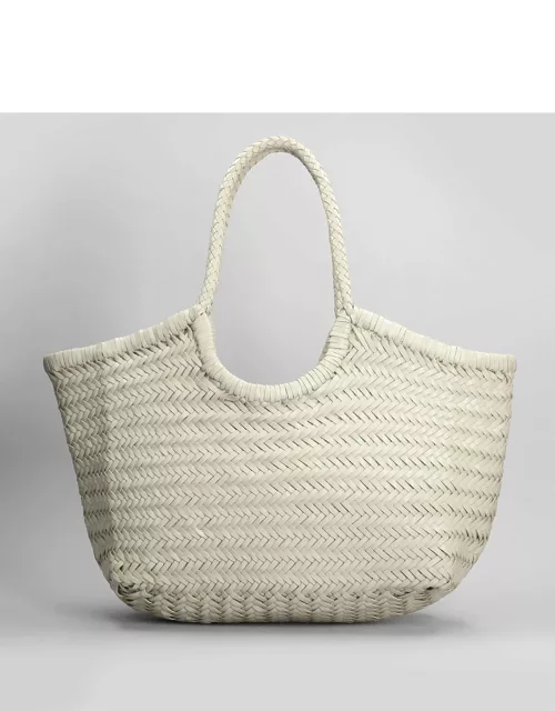 Dragon Diffusion Nantucket Basket Big Tote In Beige Leather