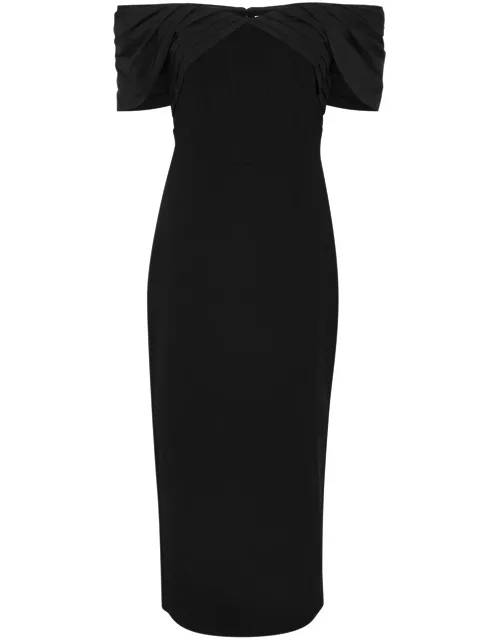 Rebecca Vallance Juliana Off-the-shoulder Midi Dress - Black - 10 (UK10 / S)