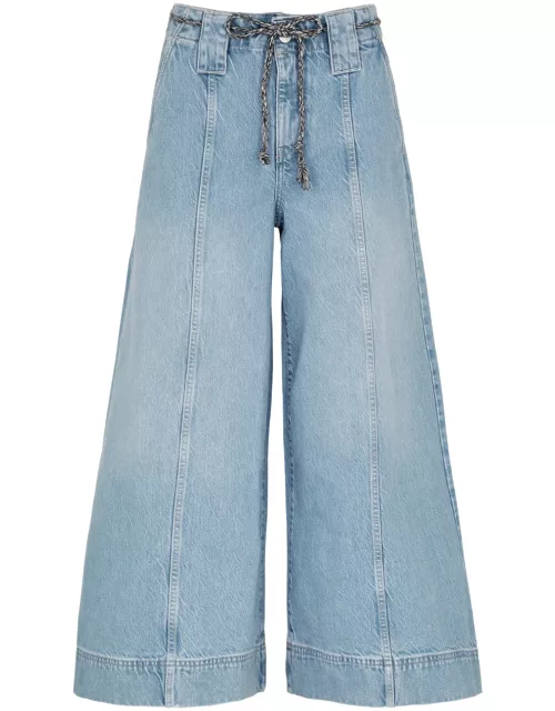 Free People Sheer Luck Wide-leg Jeans - Denim - 25 (W25 / UK6 / XS)