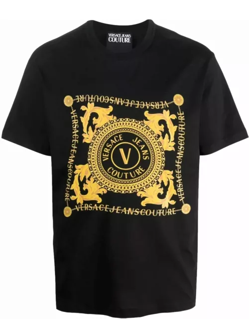 Versace Jeans Couture Logo-print Organic Cotton T-shirt