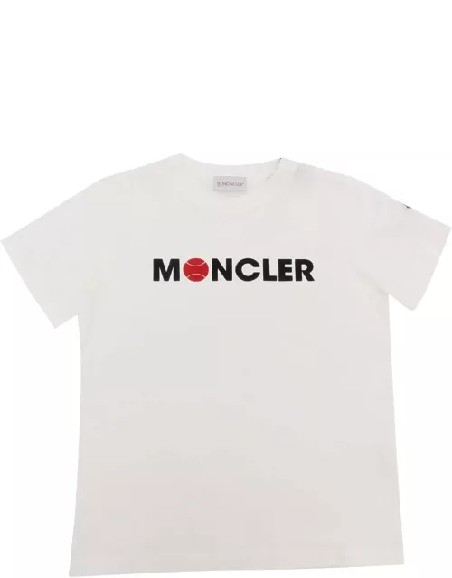 Moncler White T-shirt With Print
