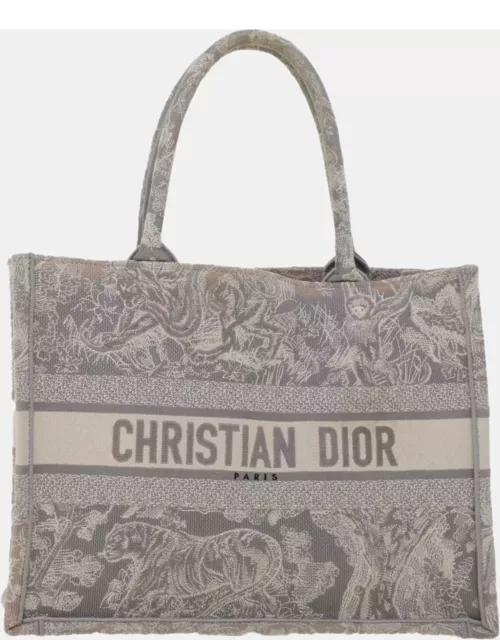 Dior Grey Toile de Jouy Book Tote Bag