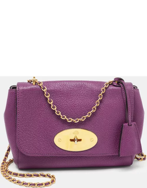 Mulberry Magenta Leather Small Lily Shoulder Bag