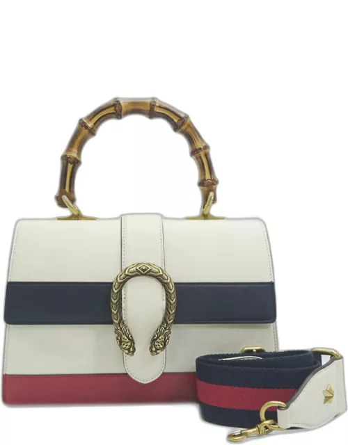 Gucci White Leather Dionysus Top Handle Bag