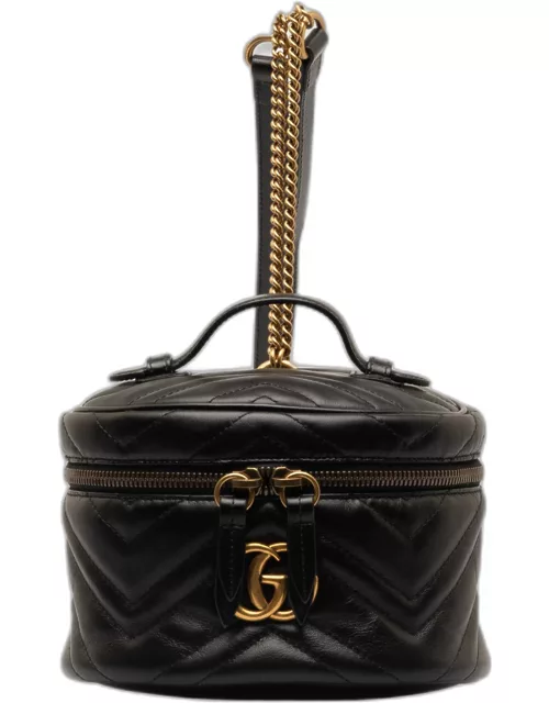 Gucci Black GG Marmont Round Backpack