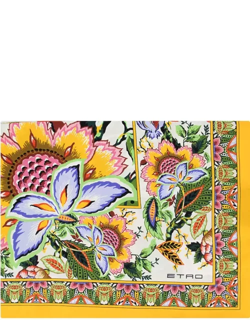 Etro Multicoloured Printed Silk Scarf