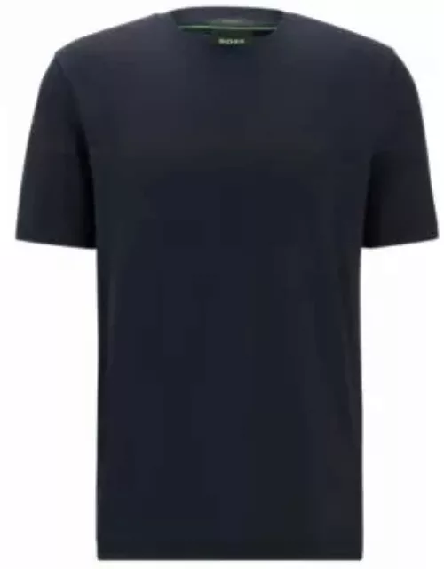 T-shirt with stripes and logo- Dark Blue Men's T-Shirt