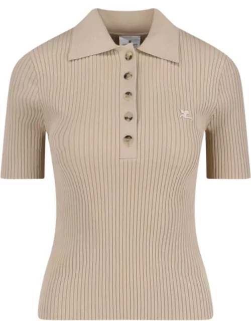 Courrèges Knitted Polo Shirt