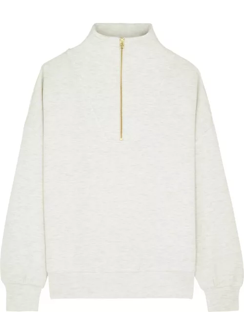 Varley Hawley Half-zip Stretch-jersey Sweatshirt - Ivory - S (UK8-10 / S)