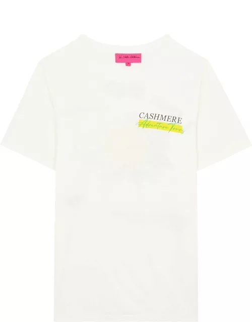 The Elder Statesman Adventure Tours Printed Cotton-blend T-shirt - White - L (UK14 / L)
