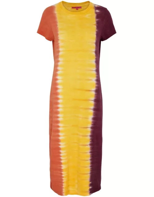 The Elder Statesman Tie-dyed Cotton-blend T-shirt Dress - Multicoloured - M (UK12 / M)