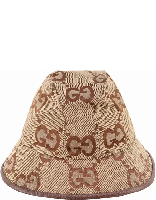 Gucci Embroidered Cotton Blend Hat