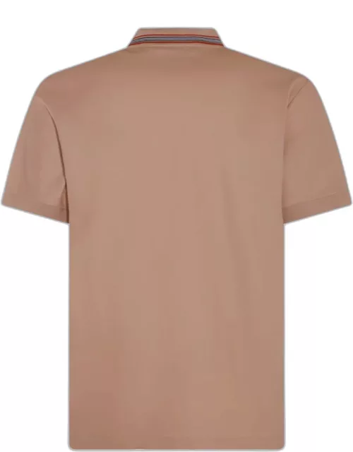 Burberry Beige Cotton Polo Shirt