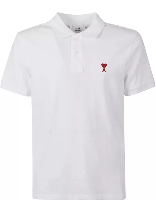 Ami Alexandre Mattiussi Logo Detail Plain Polo Shirt