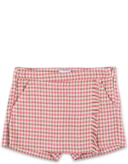 Il Gufo Shorts Skirt Check