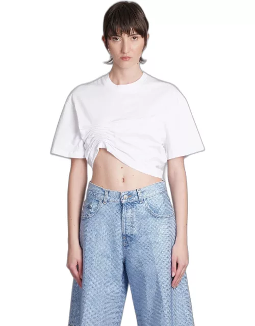 Laneus T-shirt In White Cotton