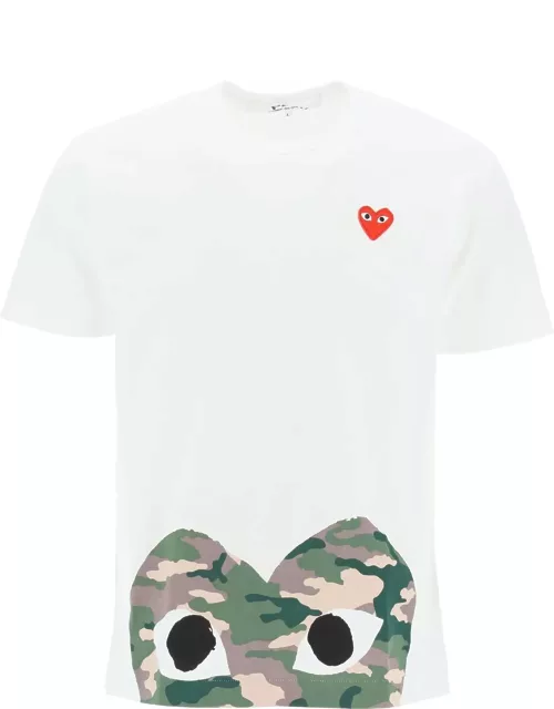 Comme des Garçons Play Heart Camou T-shirt