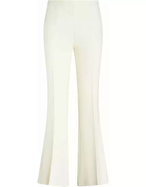 Etro Flare Trousers In White Cady Stretch