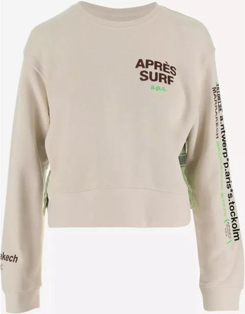 Apres Surf Cotton Sweatshirt With Logo