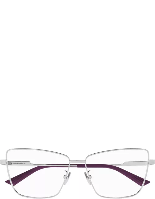 Bottega Veneta Eyewear Bv1197o Silver Glasse