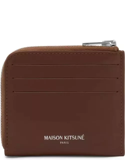 Maison Kitsuné Fox Head Zipped Cardholder