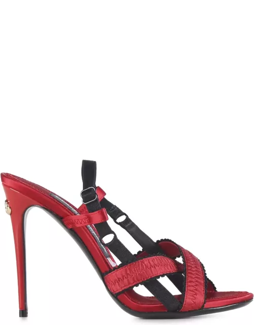 Dolce & Gabbana Corset-style Satin Sandal