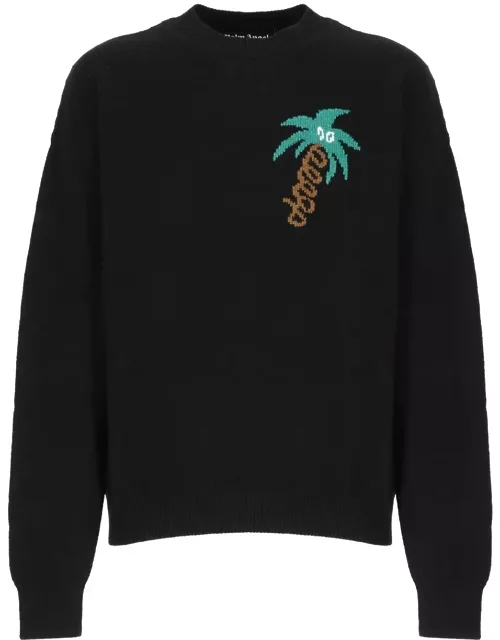 Palm Angels Black sketchy Sweater
