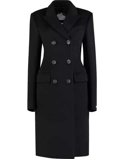 SportMax Double-breasted Wool Coat