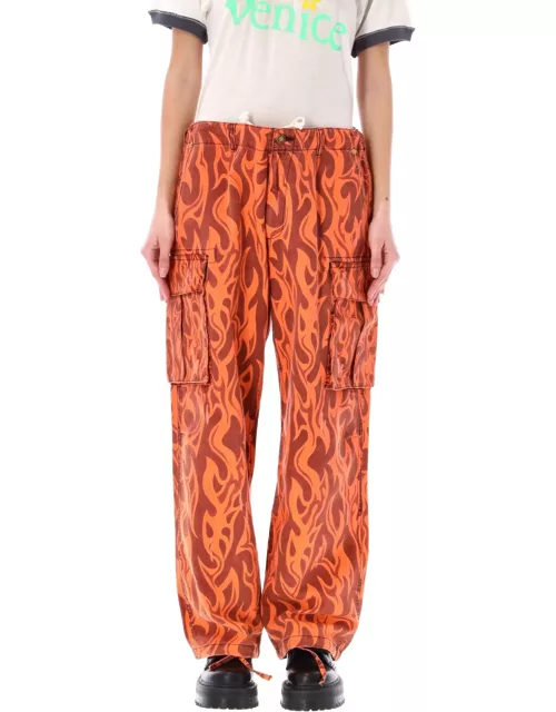 ERL Printed Flame Cargo Pant
