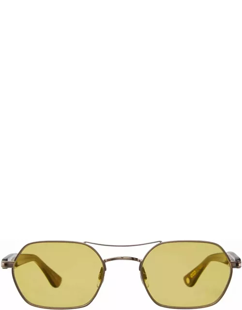 Garrett Leight Goldie Sun Gold - Antique Gold - Bio Cola Sunglasse