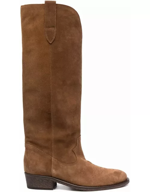Via Roma 15 Brown Suede Boot