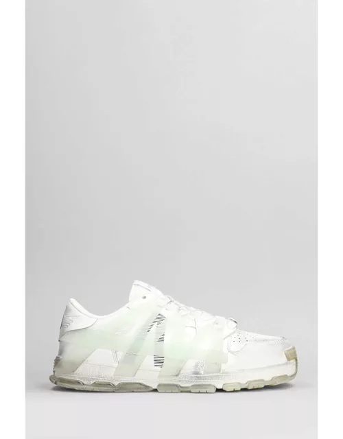 Acupuncture Tank Sneakers In White Leather